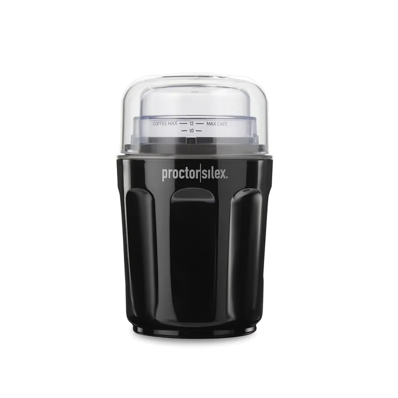 Proctor Silex Sound Shield Coffee Grinder, Sound Shield Technology, Grinds Enough To Make Up To 12 C