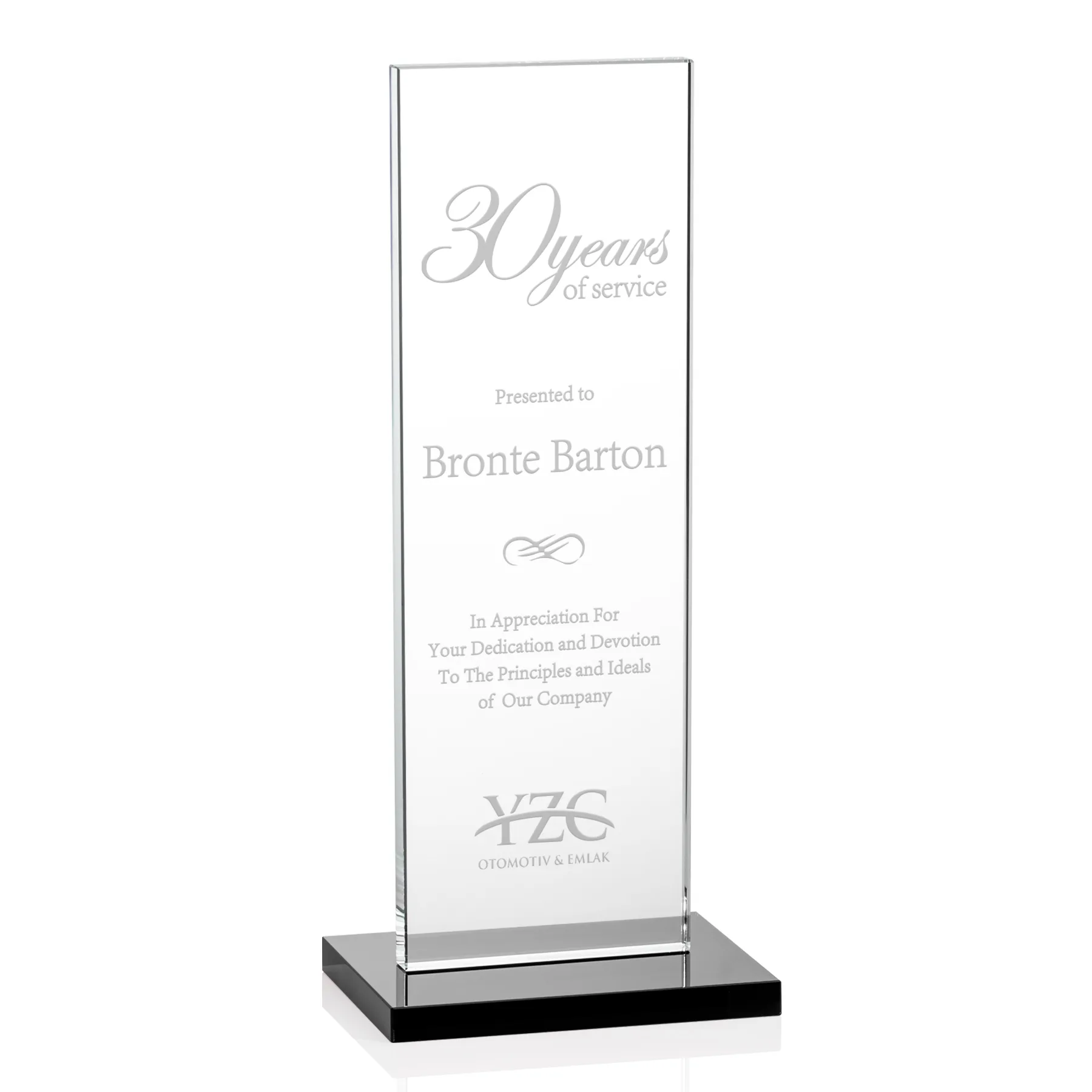 Deep Etch, Standard base, Black, 4" x 9.375" x 3"