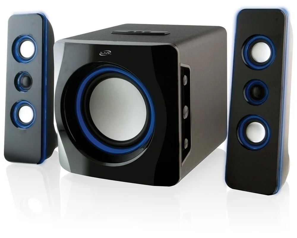 iLive Wireless Bluetooth 2.1 Speaker System with Subwoofer