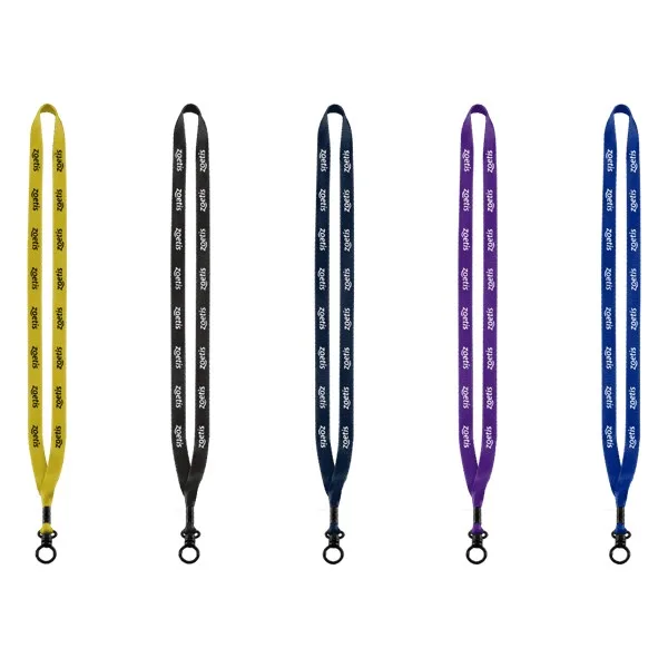 1/2" Polyester Lanyard with Plastic O-Ring view 2