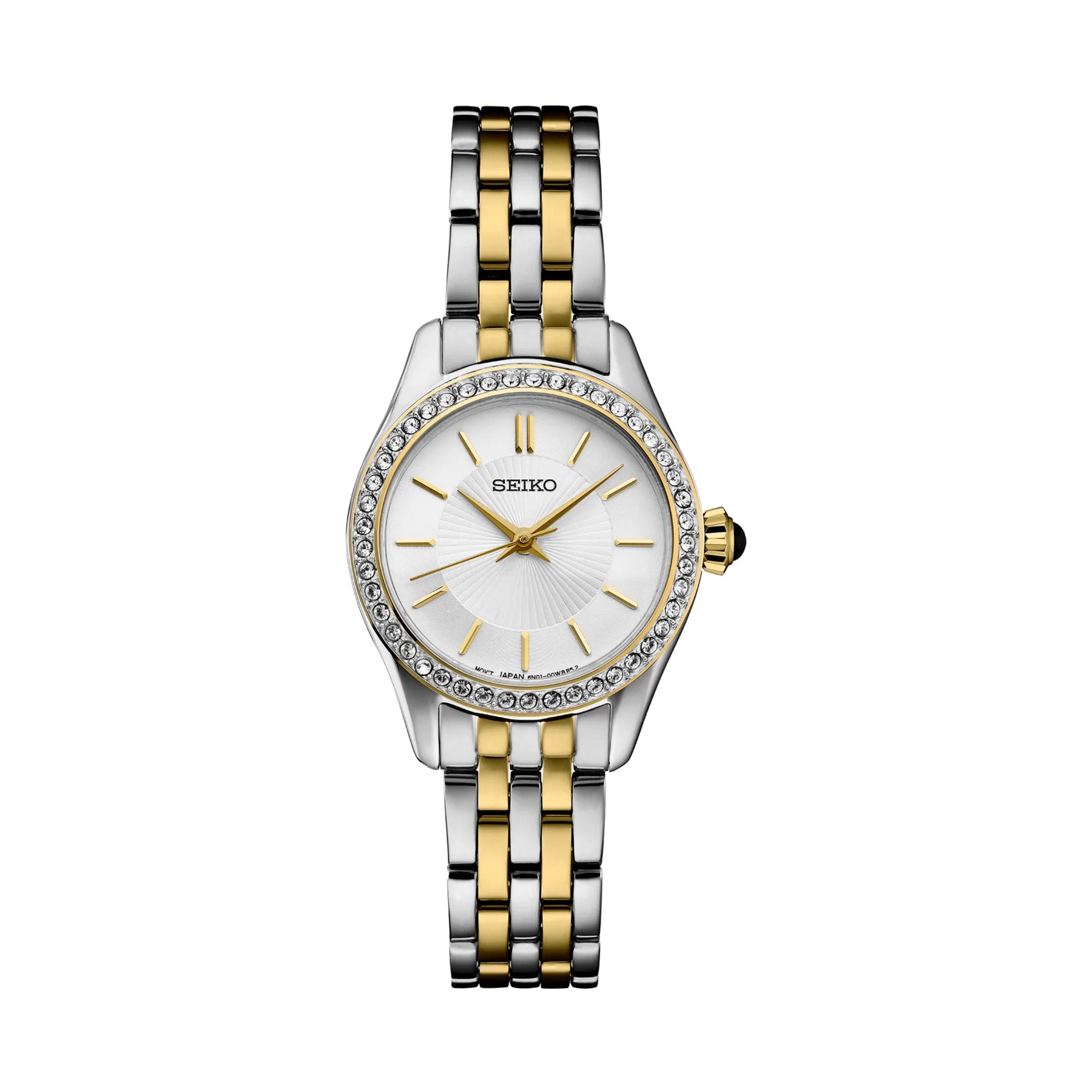 Seiko Ladies Essentials Crystal Two-Tone Stainless Steel Watch