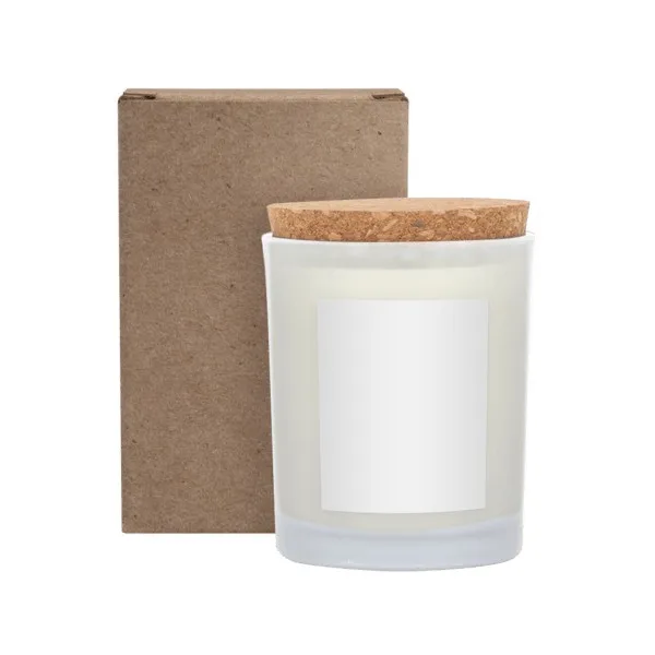 Niva Frosted 6oz Candle With Cork Lid view 3