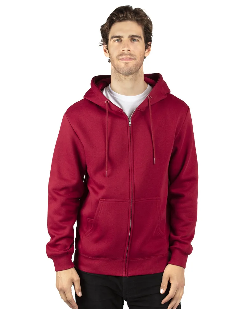 THREADFAST Unisex Ultimate Fleece Full-Zip Hooded Sweatshirt view 3