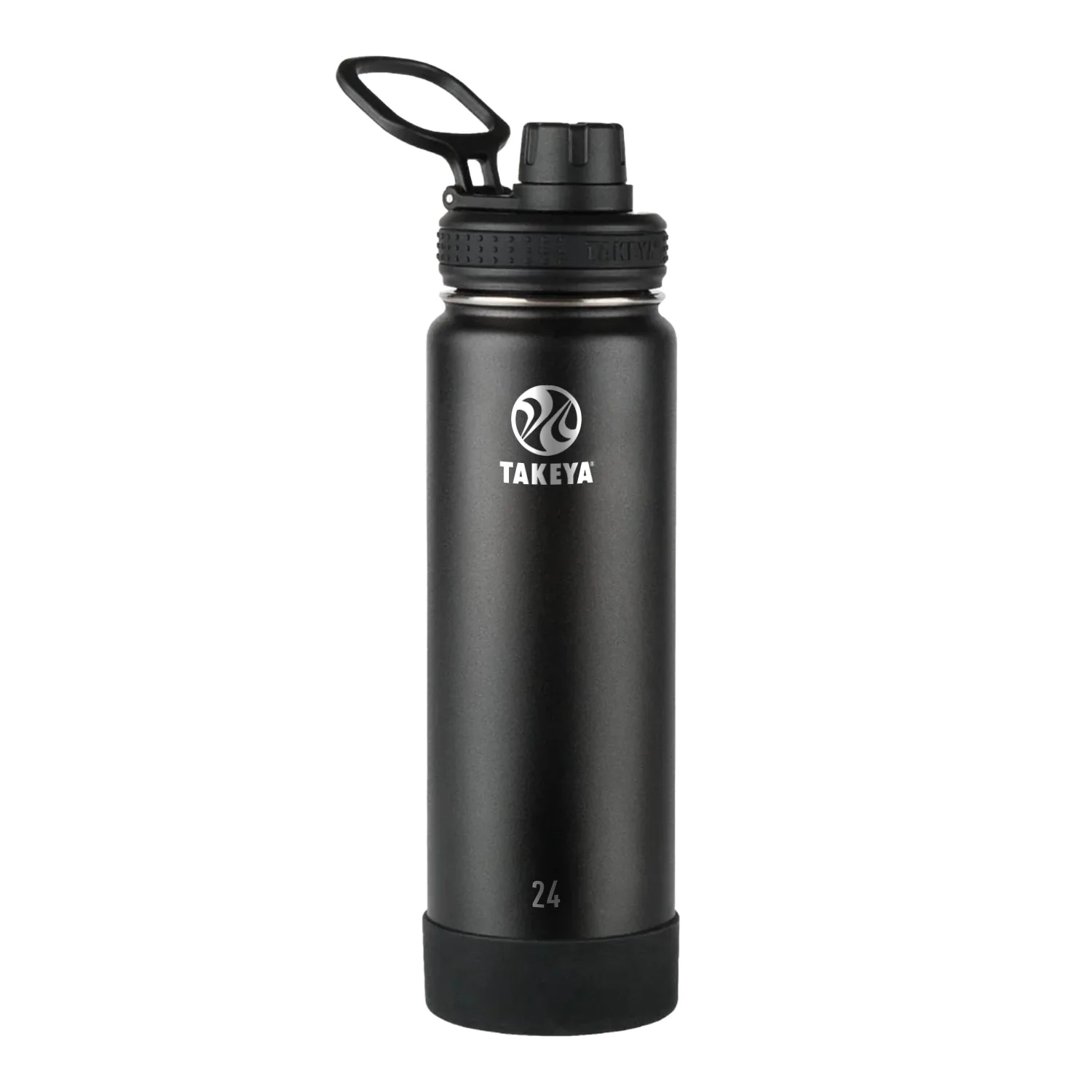 24 oz Takeya® Stainless Steel Insulated Active Water Bottle w/ Spout Lid view 6