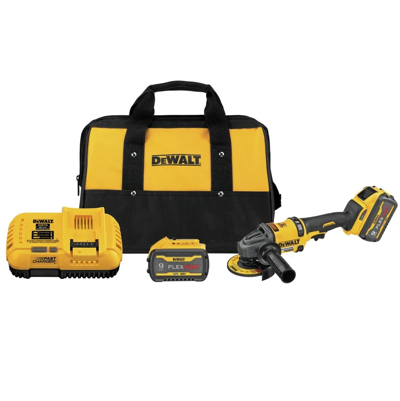 DeWalt Flexvolt 60V Max 4.5" Grinder Kit W/ 2 Battery
