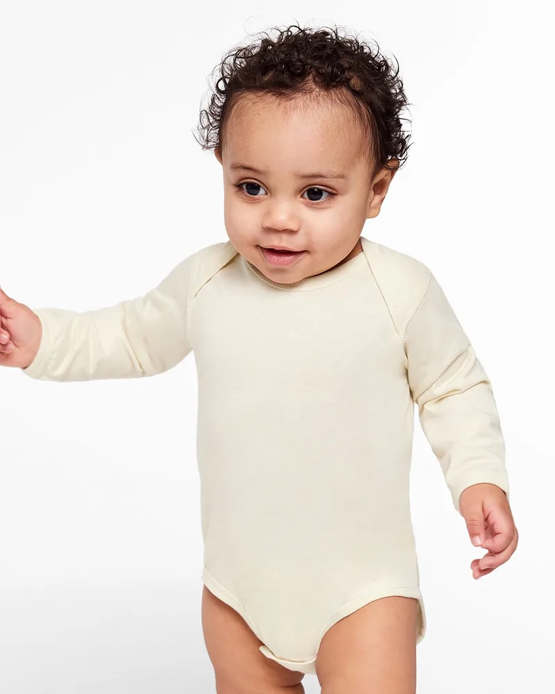 Rabbit Skins® Infant Fine Jersey Long Sleeve Bodysuit view 2