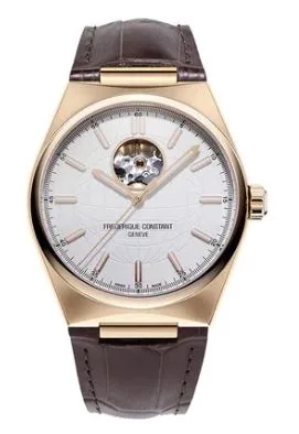 Citizen® Frederique Constant Men's Highlife Heartbeat Dial w/Brown Leather Strap
