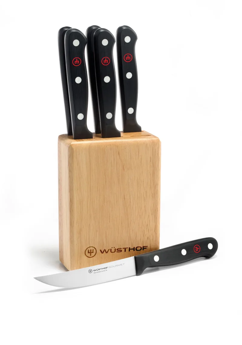 Wusthof 7 Piece Gourmet Steak Knife Block Set