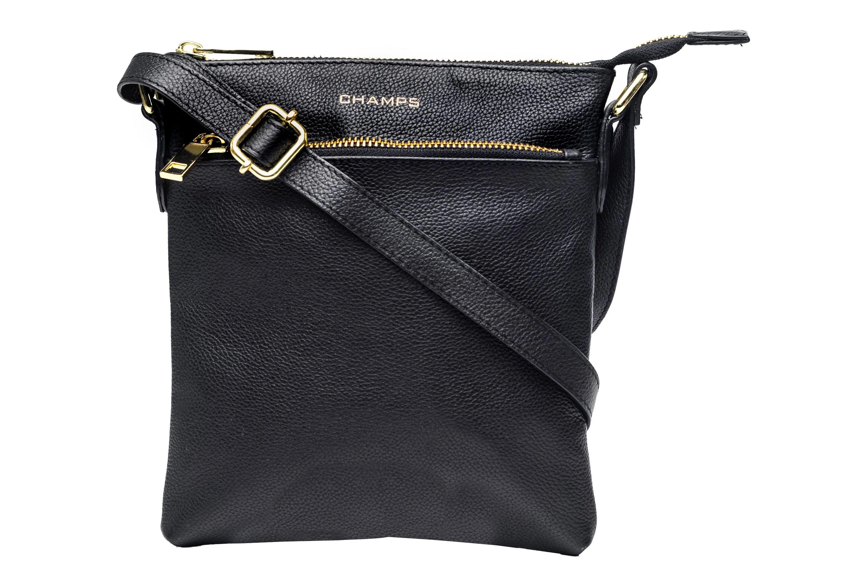 Champs Luggage Gala Collection Leather Crossbody Size 9"X7"X1.5"