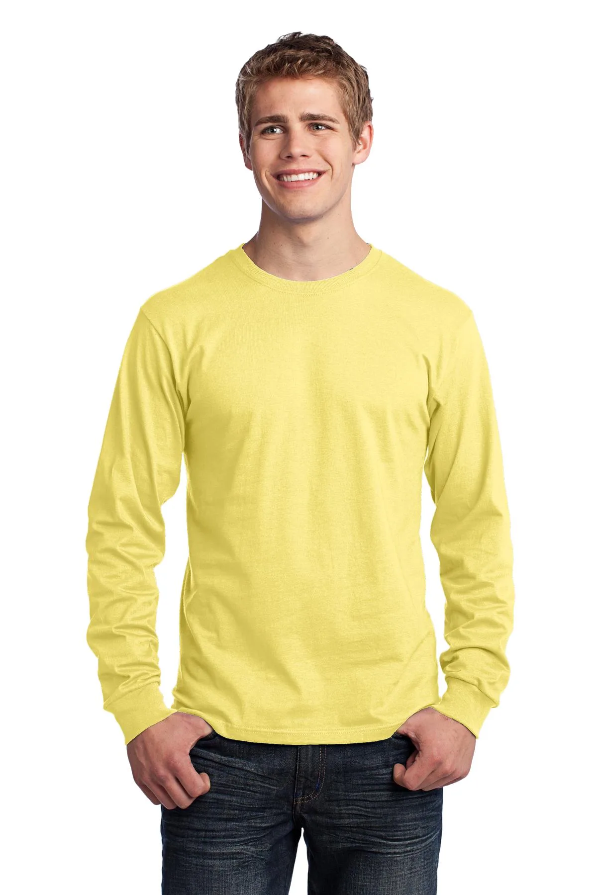 Port & Co™ Long Sleeve Core Cotton T-Shirt view 3