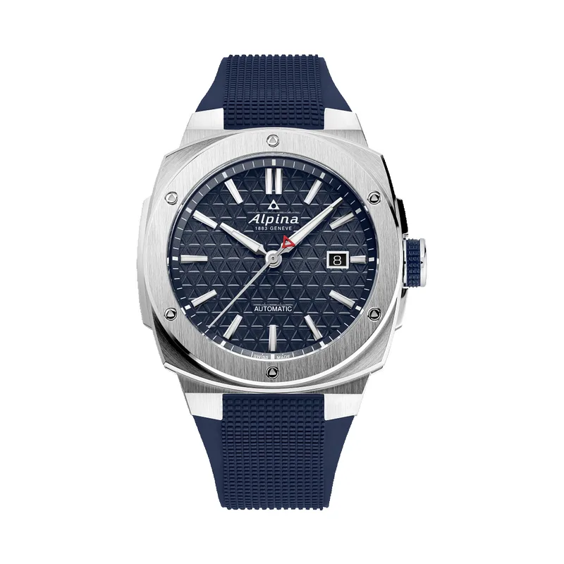 Alpina Men's Alpiner Extreme Automatic Blue Rubber Strap Watch