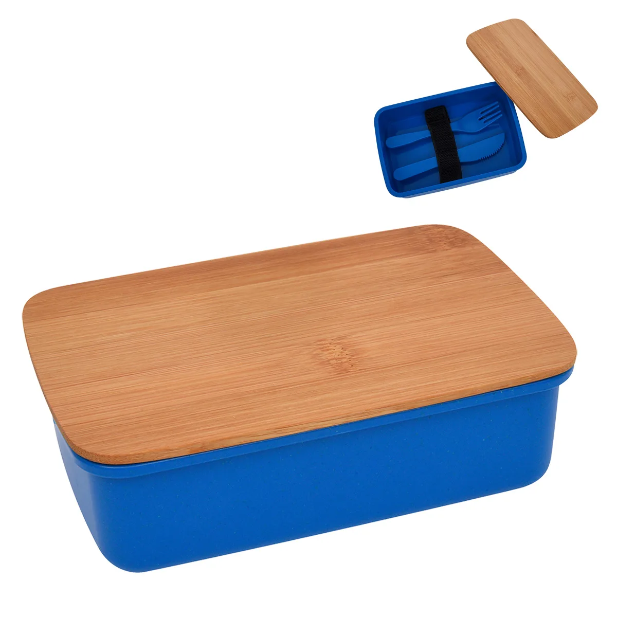 Wheat Lunch Set With Bamboo Lid view 2