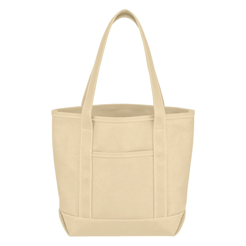 Small Cotton Canvas Yacht Tote Bag view 2