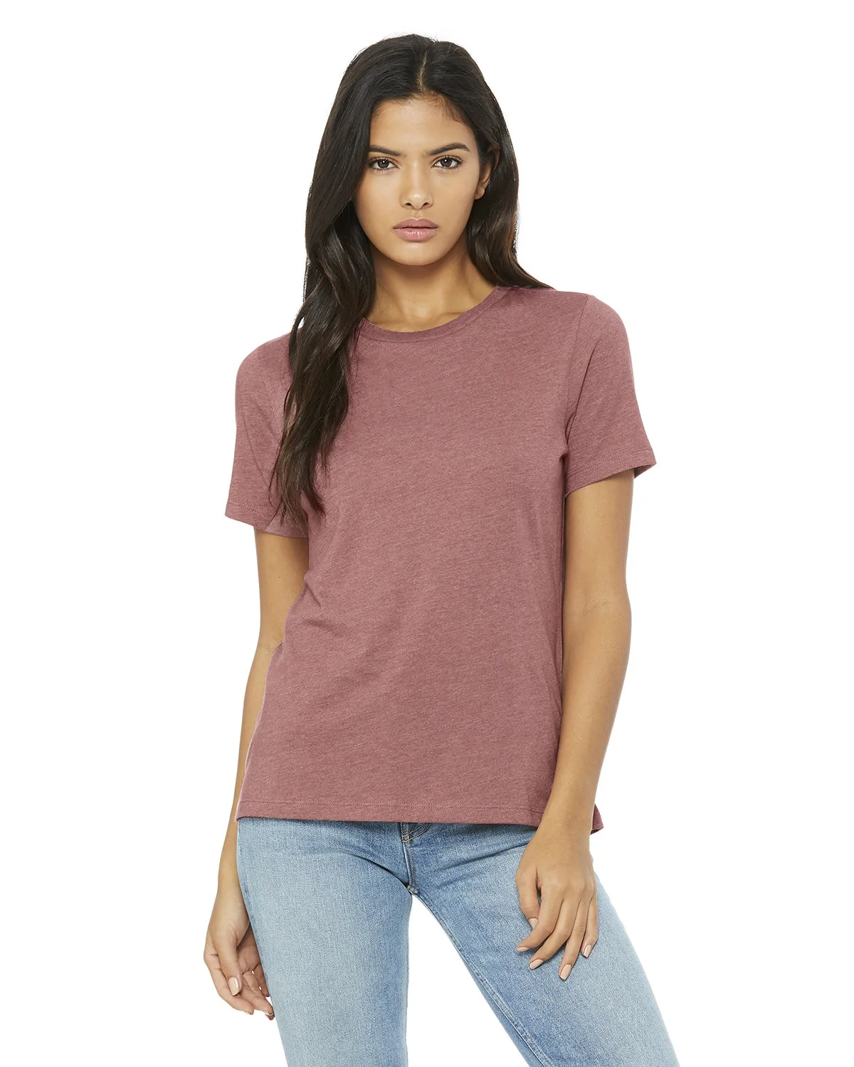 BELLA+CANVAS Ladies' Relaxed Heather CVC Short-Sleeve T-Shirt view 7
