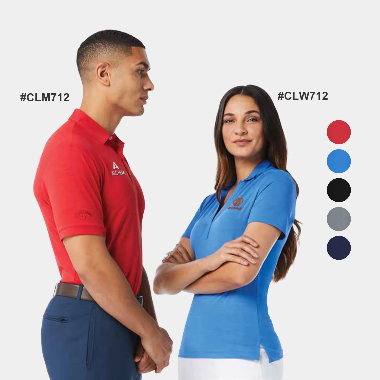Callaway® Tonal Performance Women's Corporate Polo Shirt with Custom Logo