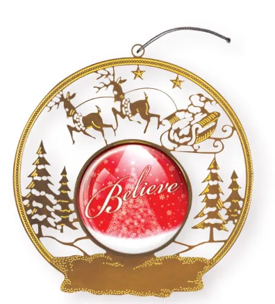Express Snow Sled Holiday Ornament (Domestically Produced) view 2