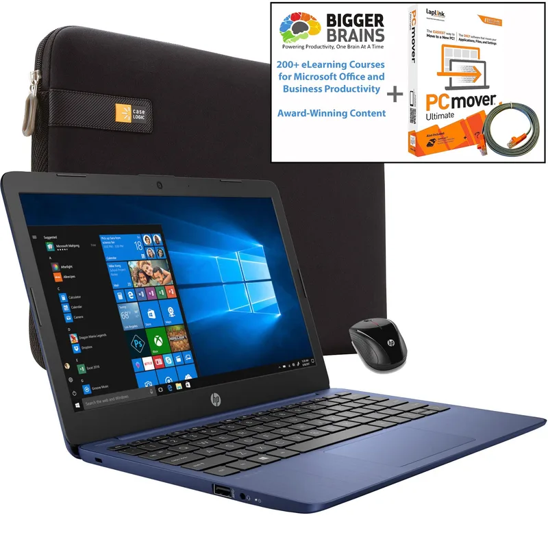 Hewlett Packard 14" Notebook w/Mouse , Carrying Case, Software