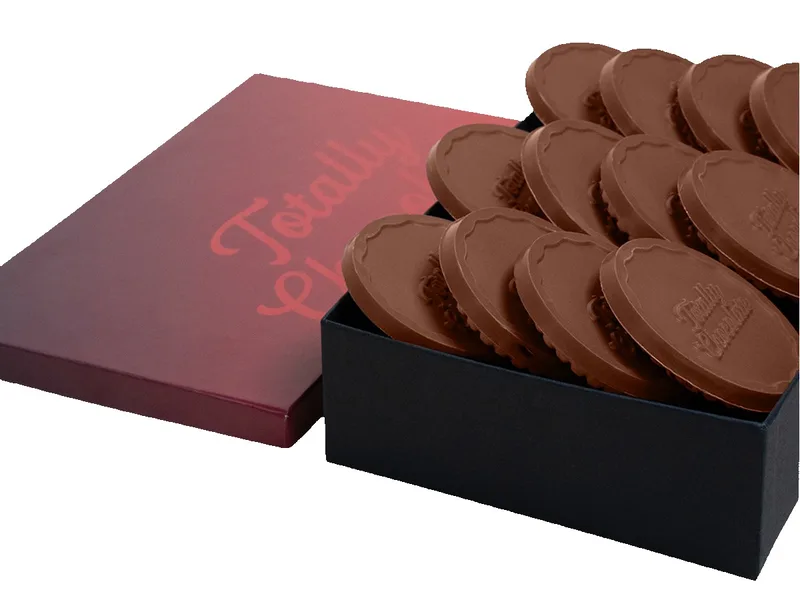 Gourmet 12-Piece Chocolate Shortbread Cookie Gift Set with Classic Custom Packaging