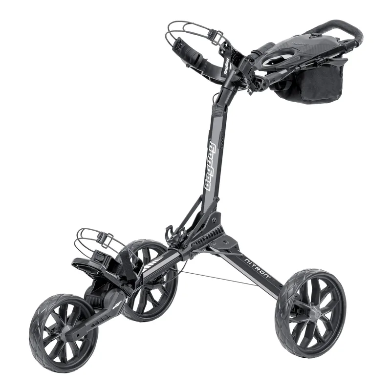 Bag Boy Nitron Auto-Open Golf Push Cart - Graphite/Charcoal