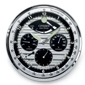 Citizen® Gallery Silver-Tone Hygrometer-Thermometer Wall Clock