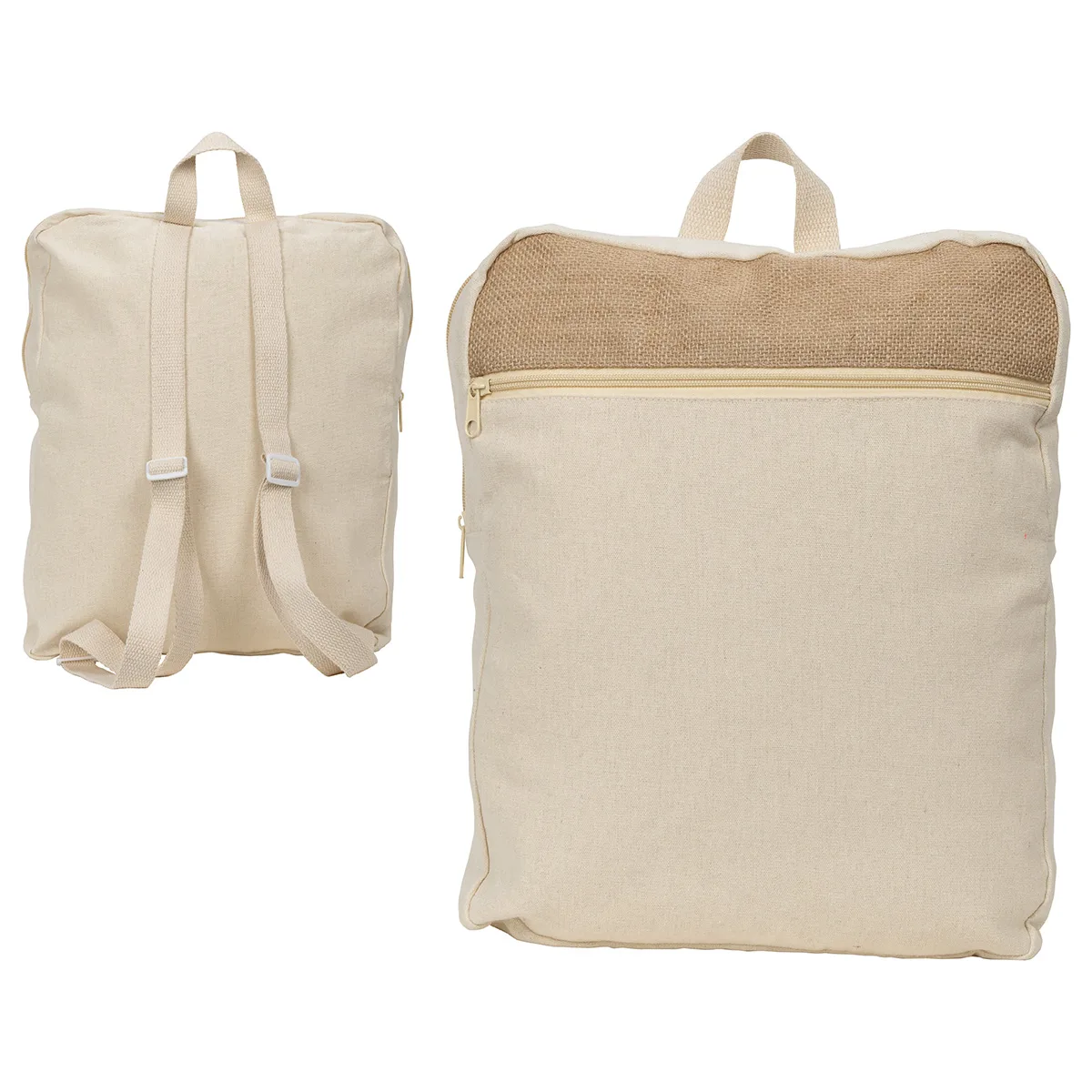 Savanna Jute & Recycled Cotton Backpack view 2