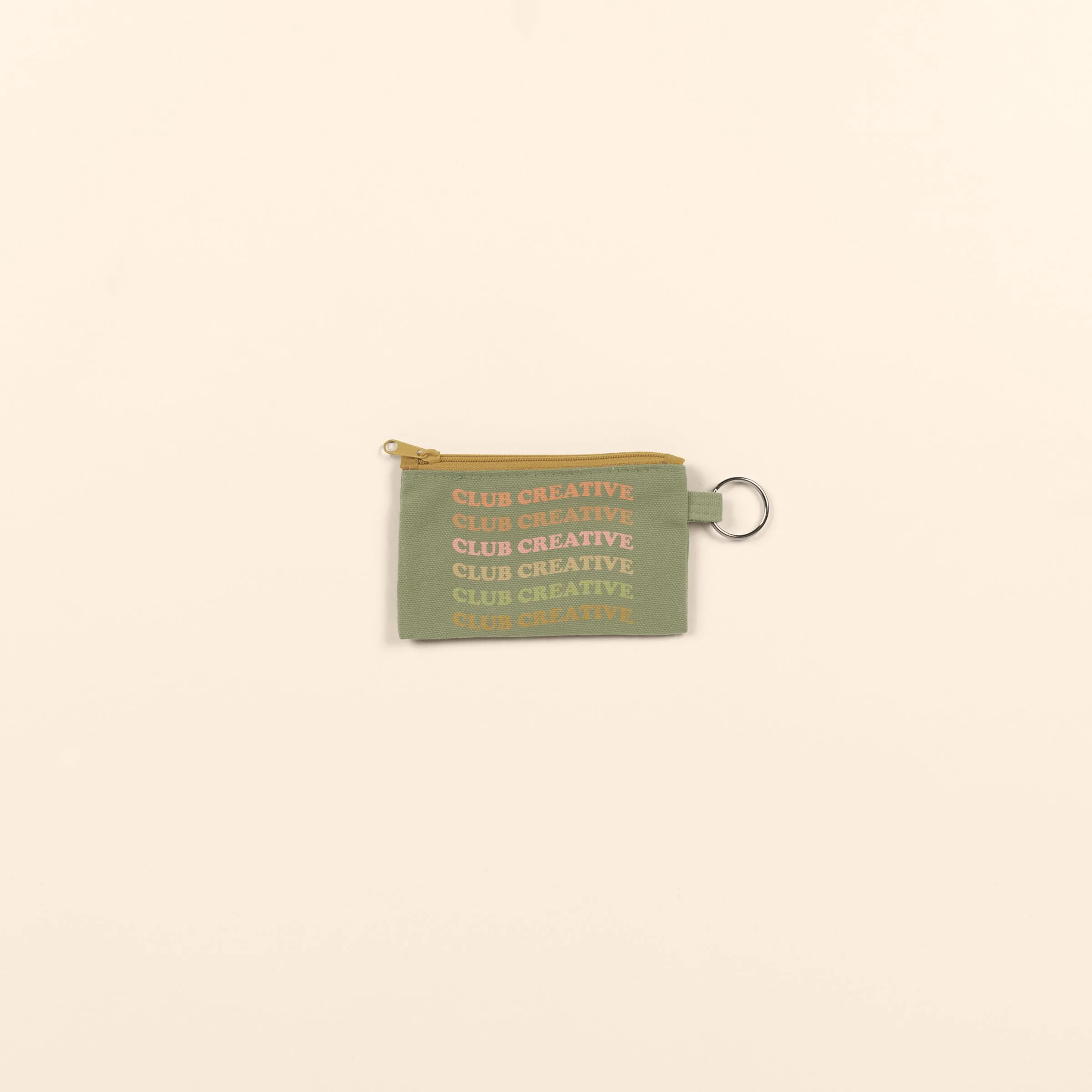 Penny Key Ring - 4CP Pigment Dyed Canvas