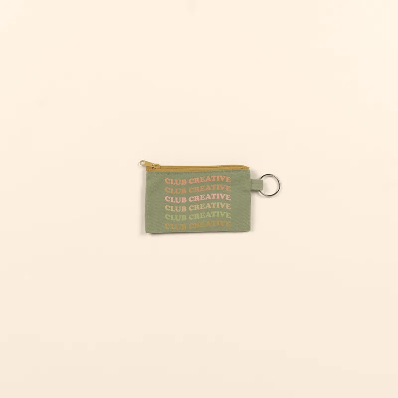 Penny Key Ring - 4CP Pigment Dyed Canvas