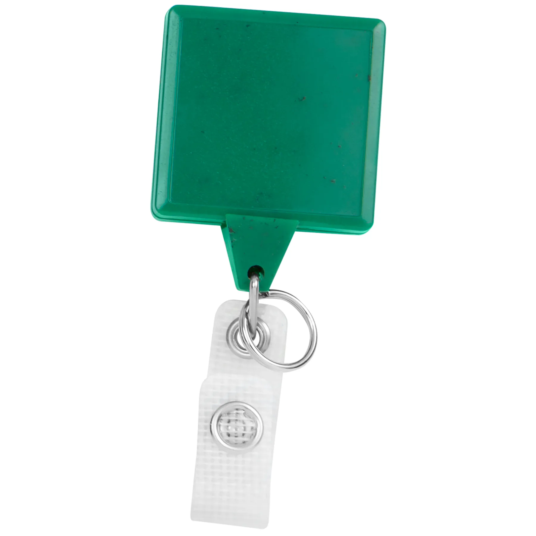 Hemp Jumbo Square Retractable Badge Reel view 2