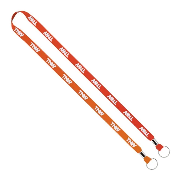IMPORT Rush 1/2" Dye-Sublimated 2-Ended Lanyard with Dual Silver Crimps & Split-Rings view 4