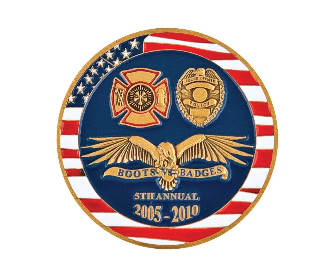 1.75" Challenge Coins - Zinc Core-Antique Gold Plating