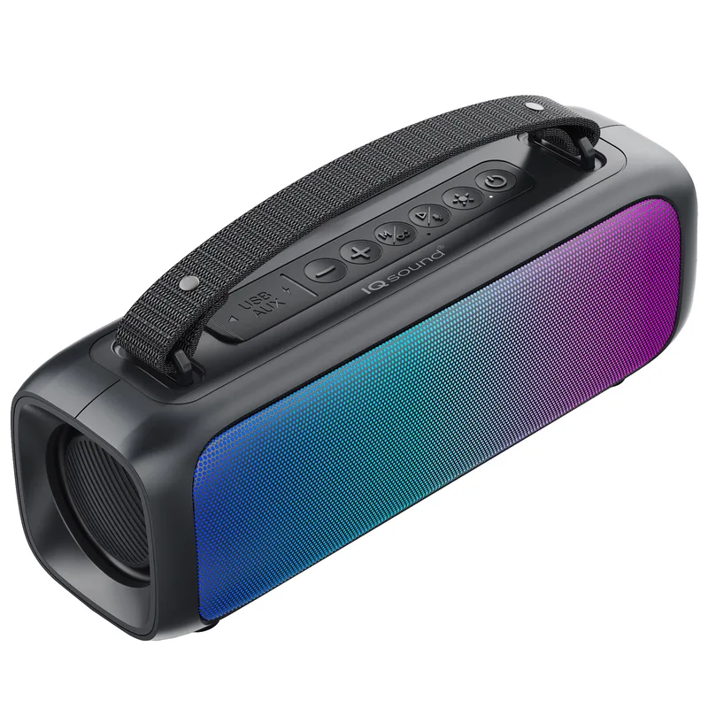 Supersonic Portable Bluetooth Speaker W/ Rgb Panel