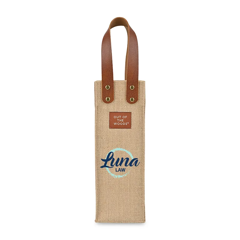 Out of The Woods® Jute Wine Tote - Natural