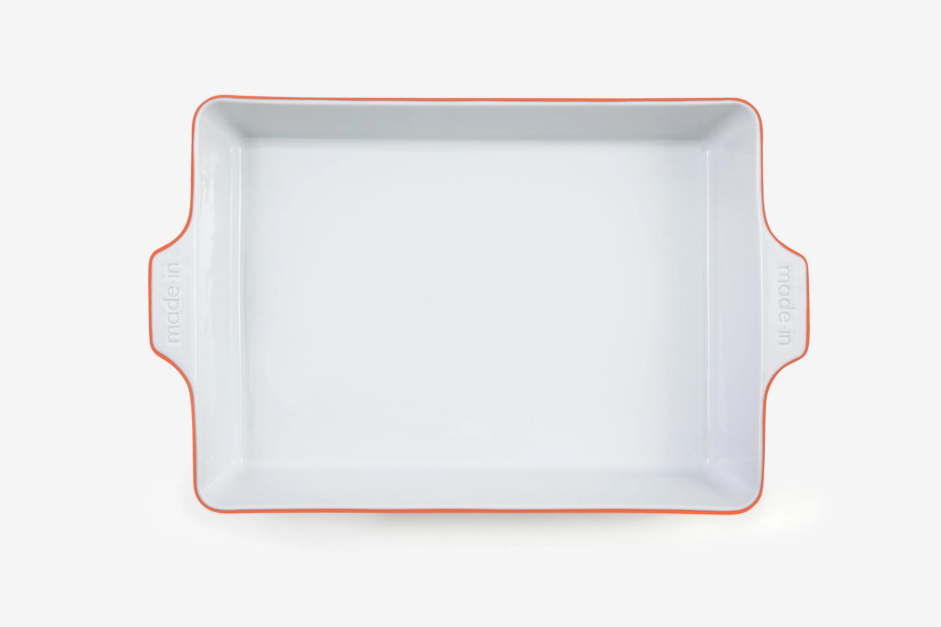Made In 9 X 13 Rectangular Baking Dish, Porcelain - Red
