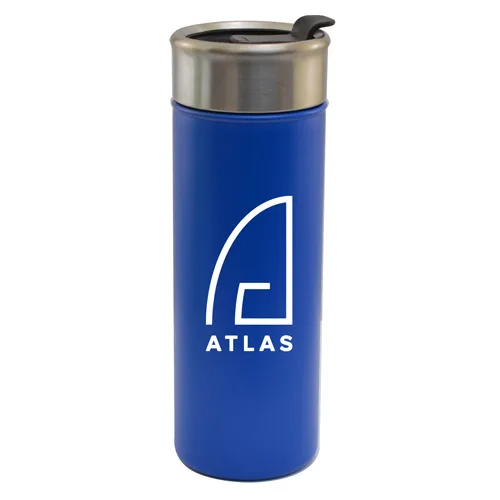 18 Oz. Vacuum Tumbler w/Flip Closure Lid