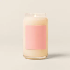 Beer Can Glass Candle - Label view 2