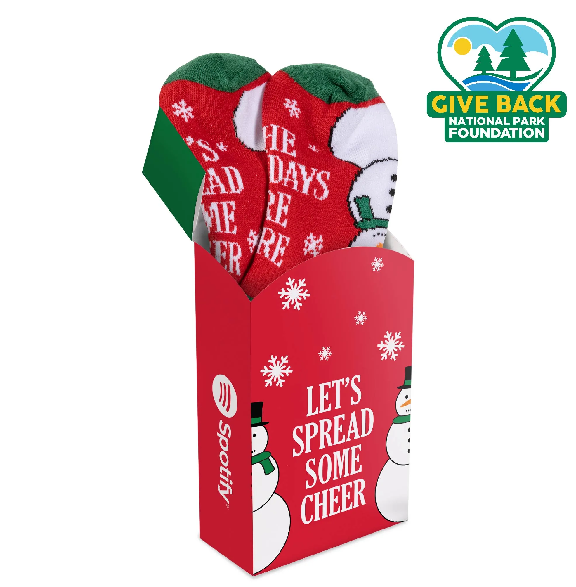 ACE Holiday Themed Socks in Flip Top Box view 2