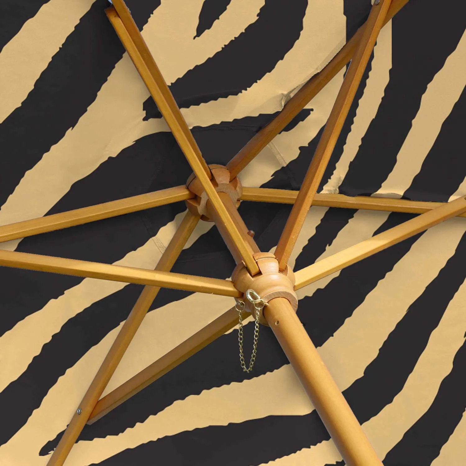 7' Wood Market Umbrella Kit Double-Sided (Dye Sublimation) view 3