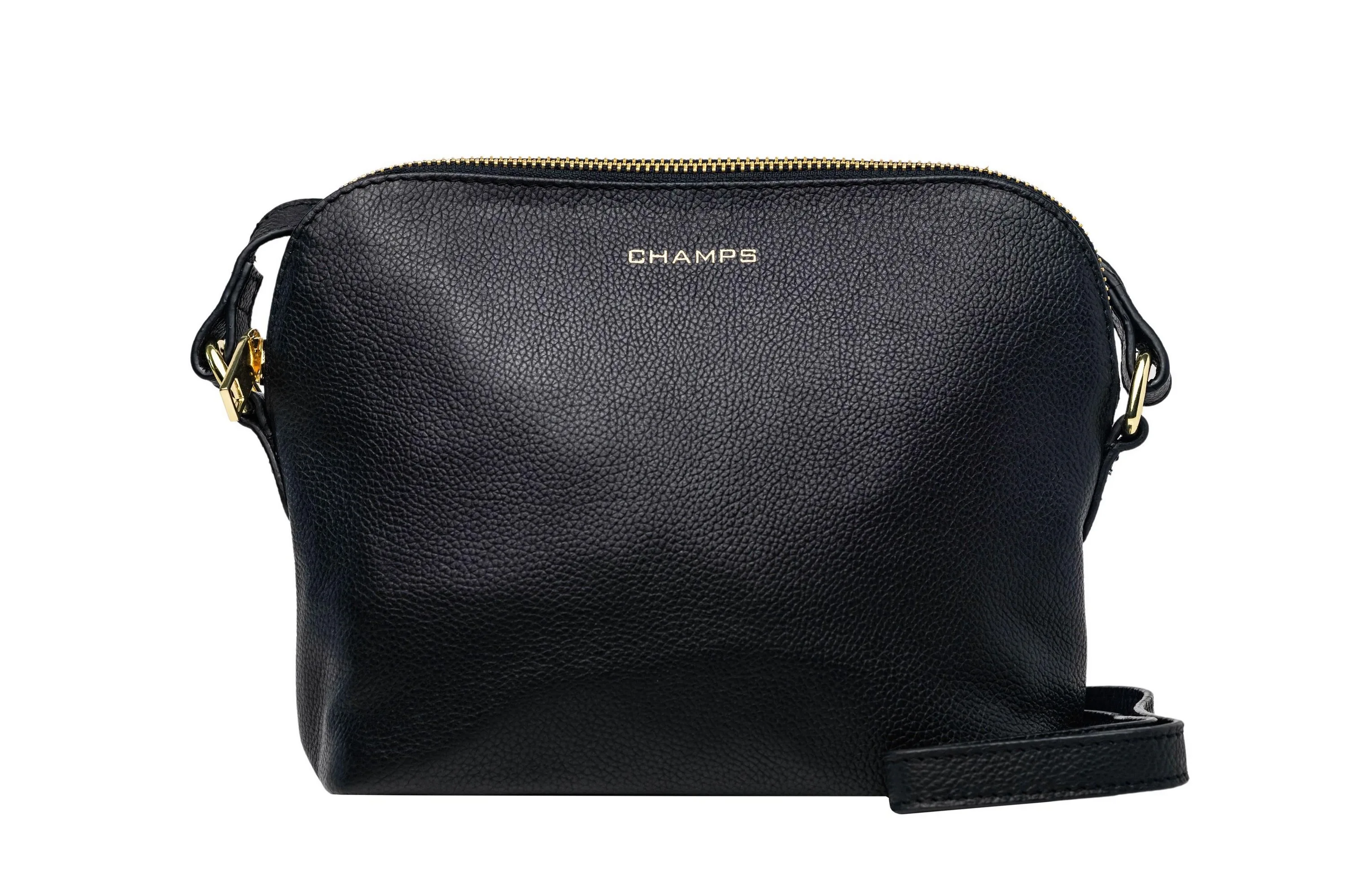 Champs Luggage Gala Collection Leather Bag Size 7.5"X9"X3.5"