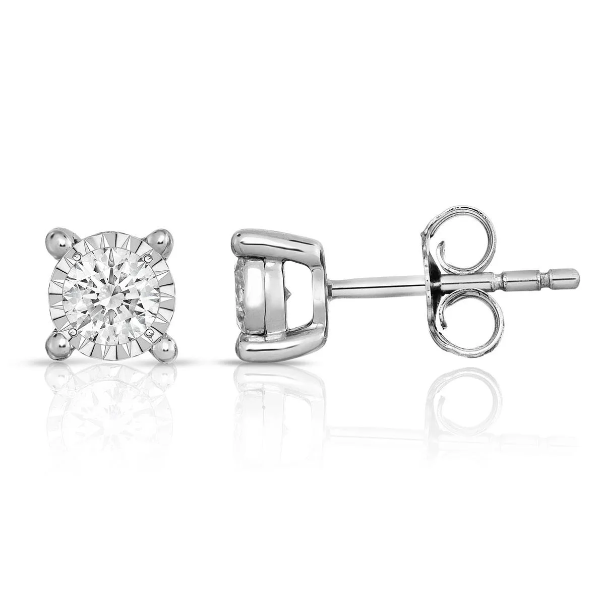 Jilco Inc Diamond Solitaire Earrings - .50twt