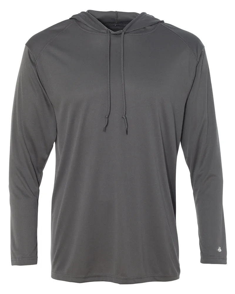 Badger Sport Unisex B-Core Long-Sleeve Performance Hooded T-Shirt view 7