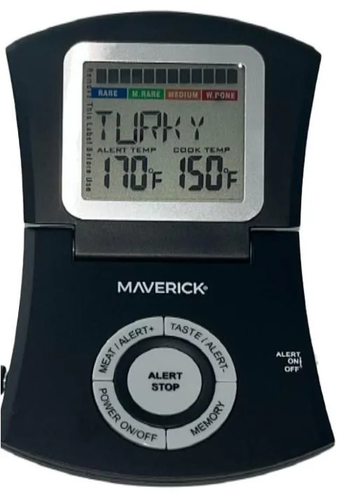 Maverick Flip-Up Digital Roasting Thermometer - Black