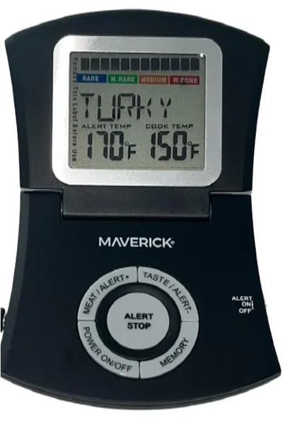 Maverick Flip-Up Digital Roasting Thermometer - Black
