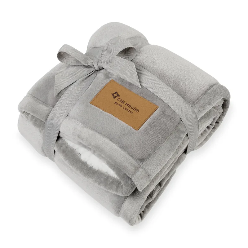 Minkie Sherpa Baby Blanket - Elephant