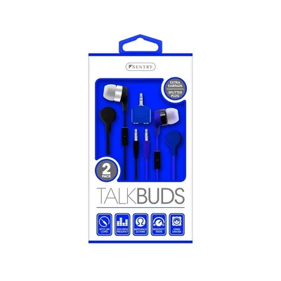 Sentry Talkbuds 2 Pack - (Blue And Gray)