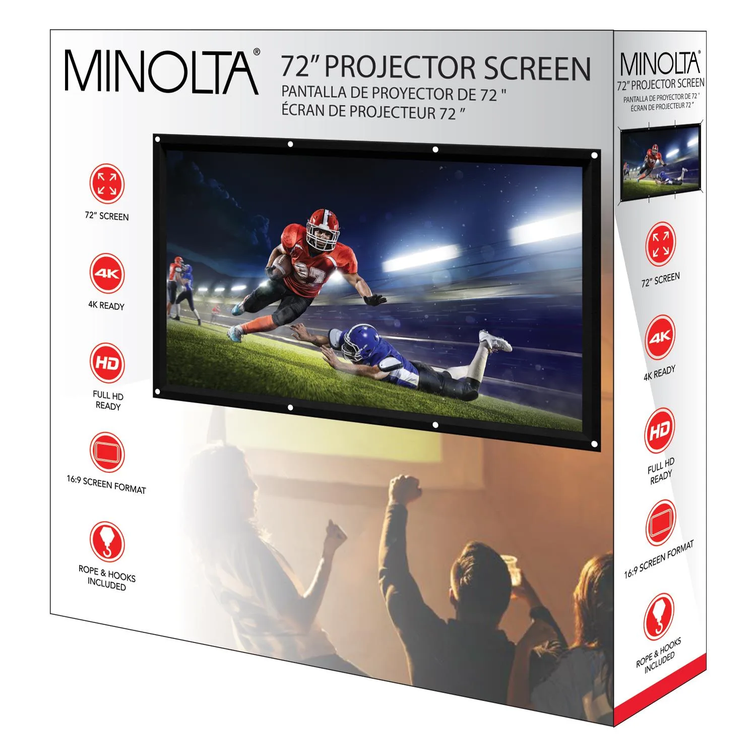 Billboard, Minolta, Body Glove, Trip Adv 72" Lightweight Projector Screen