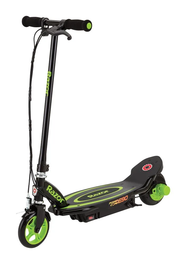 Razor USA Power Core E90 Electric Scooter - Black/Green (Bb)