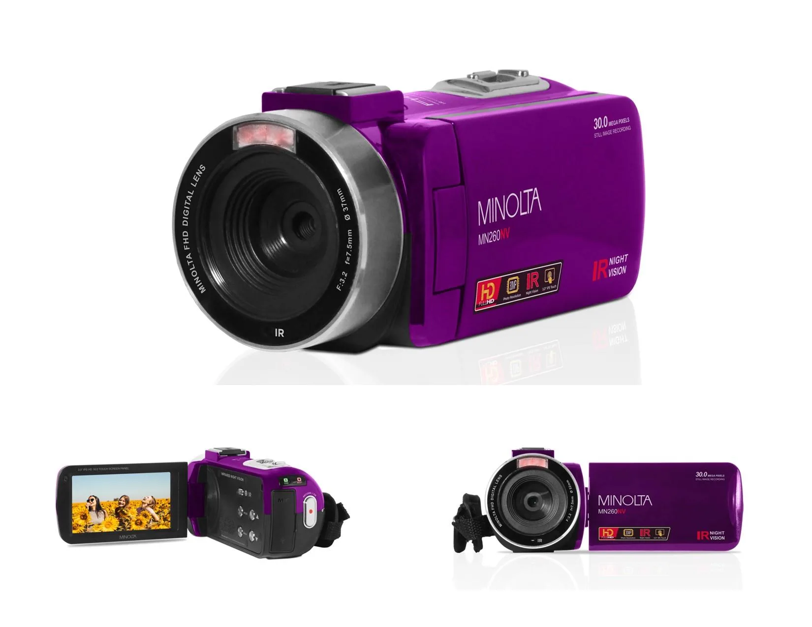 Minolta 1080P Full Hd Night Vision Camcorder