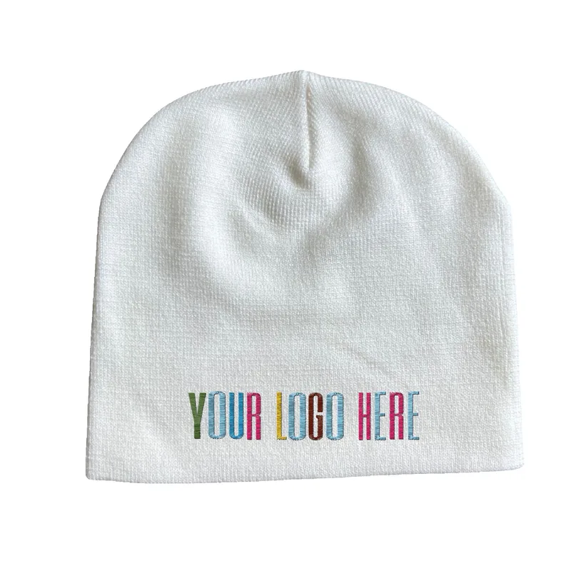Stock Beanie with Embroidery 5K Stitches No Cuff