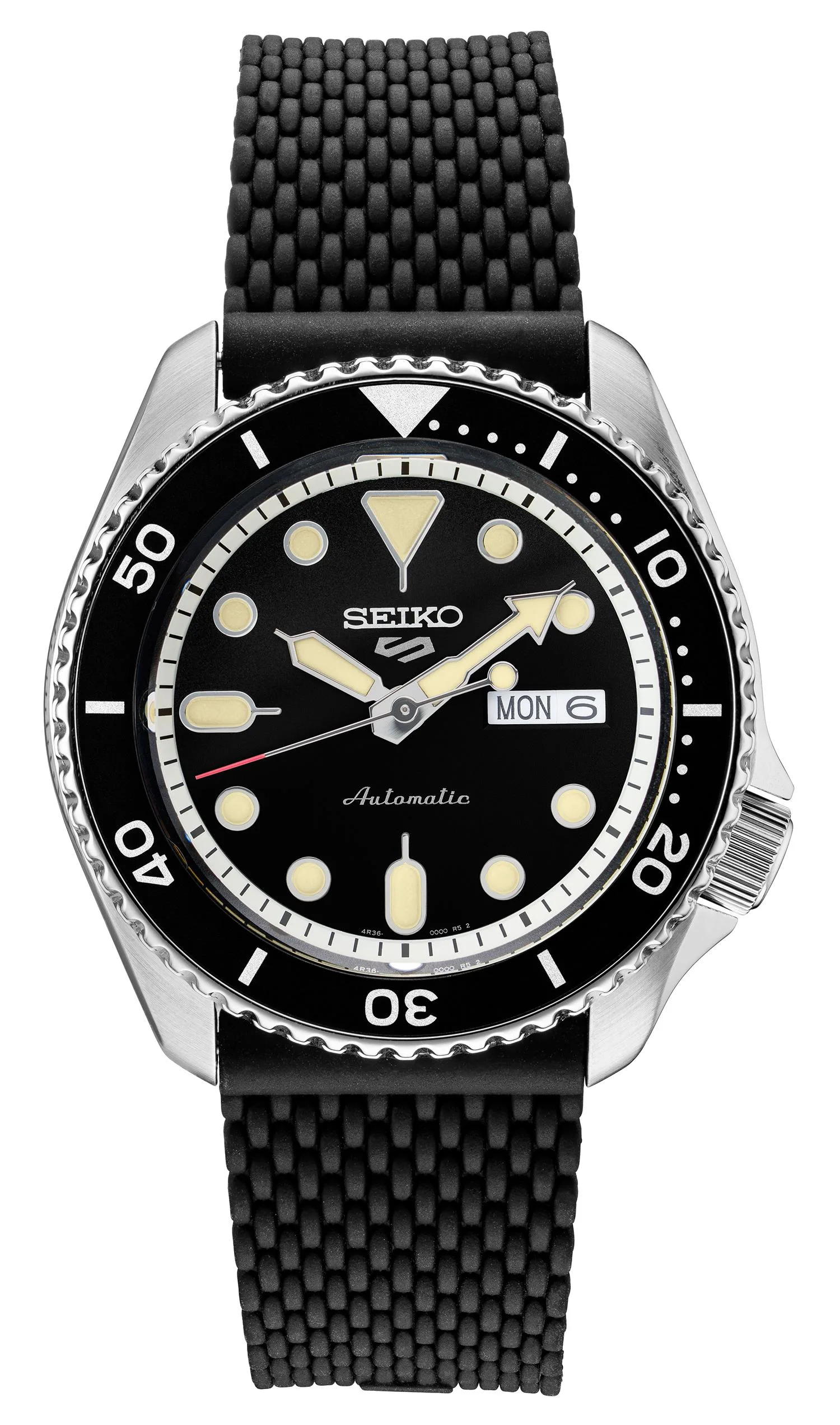 Seiko Watch Mens Seiko 5 Sport Ss Black Dial
