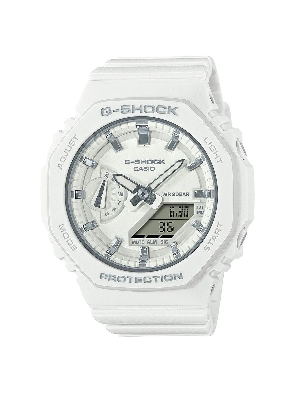 G-Shock Ladies Compact G-Shock Carbon Core Analog/Digital White Watch White Dial